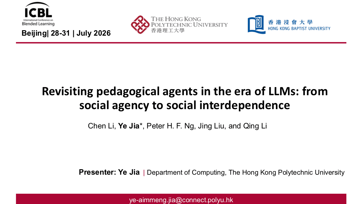 Revisiting pedagogical agents in the era of large language models: from social agency to social interdependence